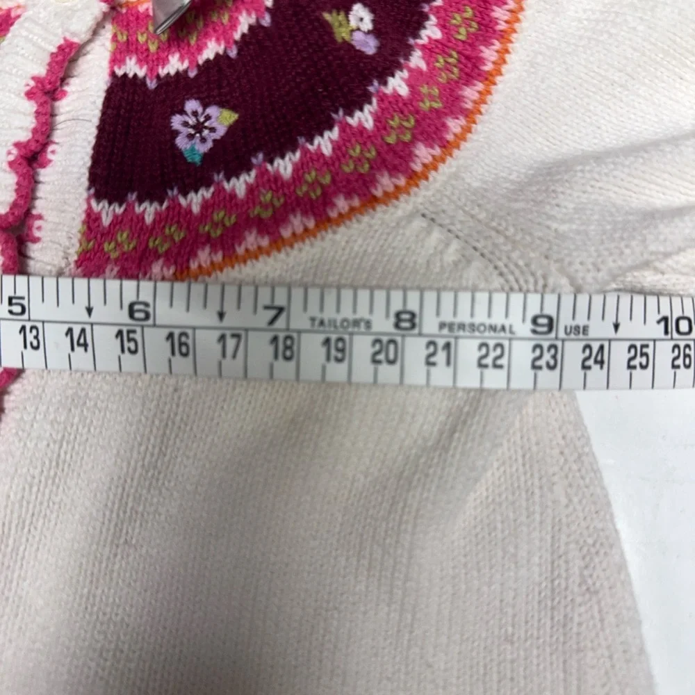 Vintage Gymboree‎ Pink and White Knit Cardigan